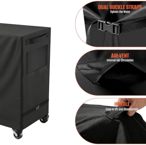 80 Quart Patio Cooler Cart Cover Waterproof - Image 6
