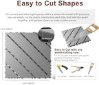 EchoDeck Interlocking Deck Tiles, 9 Pack Patio Tiles Outdoor Interlocking All - Image 6