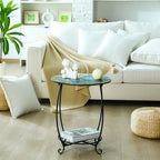 Cinnvoice Outdoor Side Table Small End Patio Porch Table - Image 6