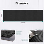 Commercial Grade Entry Mat, 3 x 10 Feet, MXM-RIB0310BK - Image 2