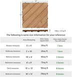 Yaheetech 27PCS Wooden Flooring Patio Deck Tiles Interlocking Tiles Patio Solid - Image 6
