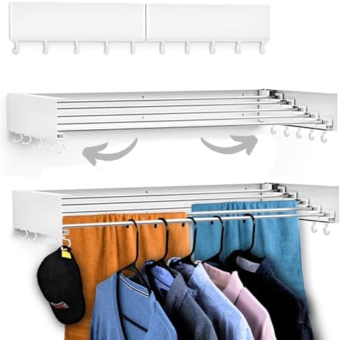 Foldable Wall Mounted Drying Rack by Zetez