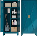 Bevivog 71" Metal Storage Cabinet, Tall Utility Closet Cabinet by BevivogStylishCabinetsOrganizeYourSpace