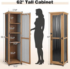 62" H Tall Narrow Outdoor Storage Cabinet - Image 6