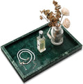 Real Natural Marble Tray for Bathroom, Kitchen Counter & Desktop by Zilukar