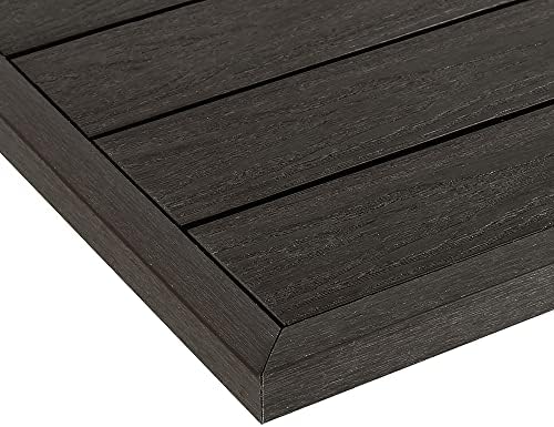 NewTechWood 1/12 ft. x 1 ft. Quick Deck Composite Deck Tile Outside Corner Trim by NewTechWood