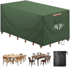 Patio Rectangular Table Chair Set Cover Waterproof 420D Heavy Duty Large by MIFXIN