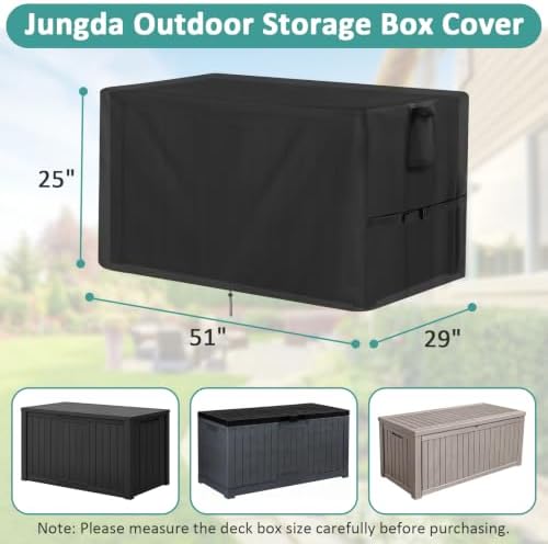 Outdoor Storage Box Cover for Keter 110 Gallon Deck Box - Image 2