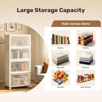 Stackable Storage Bins with Lid and Wheels, 128QT 4 Tier Closet Organizers - Image 4