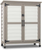 Ketive Outdoor Storage Cabinet, 2-Tier Garden Cabinet by Ketive