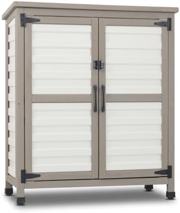 Ketive Outdoor Storage Cabinet, 2-Tier Garden Cabinet by Ketive