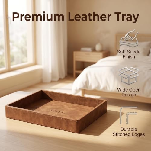 PU Leather Valet Tray, Entryway Organizer - Image 3