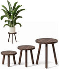 Bamworld Plant Stand Indoor 3 Pack Plant Stools by Bamworld