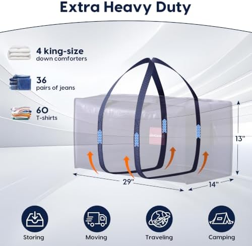 6 Pack Moving Bags Heavy Duty 210GSM - Image 2