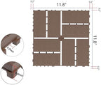 44 Pack Interlocking Deck Tiles, 12x12 Inch Modern Plastic Outdoor Flooring - Image 3