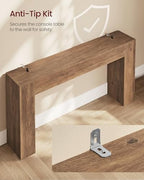 VASAGLE 63 Inches Entryway Table, Thick Tabletop Console Table - Image 5