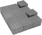 144 PCS Plastic Interlocking Deck Tiles by SkillMaid