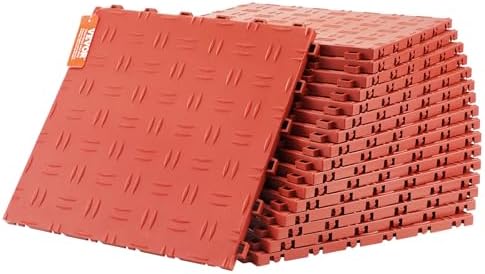 VEVOR Garage Floor Tiles 12 x 12 x 0.53 inch, Interlocking Design Ease of by VEVOR