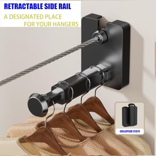 Upgrade-Retractable Clothesline Indoor, Non-Sagging Outdoor Clothes Line - Image 3