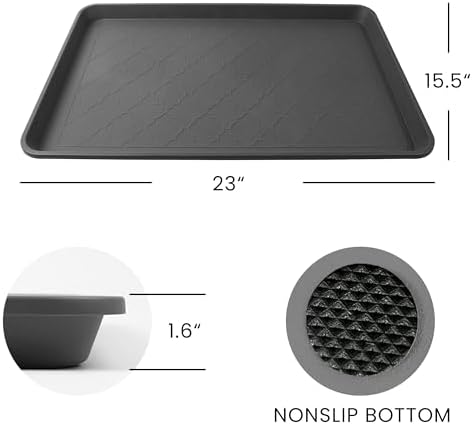 Boot Tray for Entryway Indoor, Heavy Duty Shoe Mat Tray 2 Packs, Outdoor - Image 4