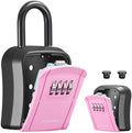 Puroma Key Lock Box Outdoor 4 Digit Code Combination Lockbox House, 1 Pink by Puroma