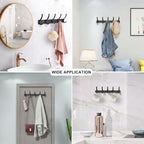 Coat Rack Wall Mounted, 5 Coat Hooks - Image 4