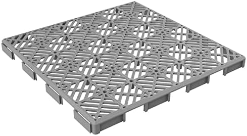Pure Garden 12-Pack Polypropylene Interlocking Patio Deck Tiles - Image 4