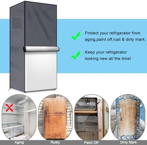 Outdoor Refrigerator Cover, 5-7.5 Cubic - Image 5