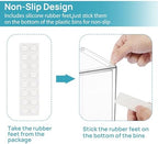 Vtopmart Clear Stackable Storage Drawers, 4 Pack Tall Plastic Organizers - Image 6