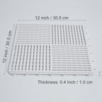 18 Pack Modular Interlocking Tiles Double Non-Slip 12"x12" White - Image 3