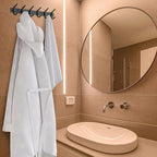 Coat Rack Wall Mount – 17 Inch Stainless Steel Hook Rail - Image 6