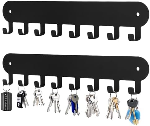 2 Pack Key Holder for Wall, Key Hooks by Suzurana