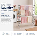 Honey-Can-Do Oversized Clothes Drying Rack, 50 lb - Image 3