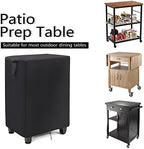 Prep Table Cover for Keter Unity Outdoor Kitchen Portable Bar Cart, Waterproof - Image 2