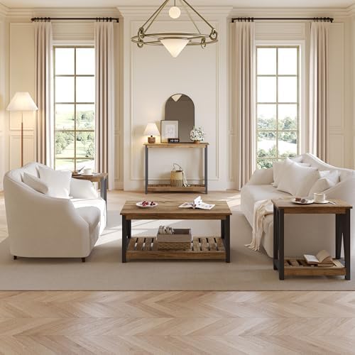 ChooChoo Farmhouse Console Table, Narrow Sofa Table - Image 7