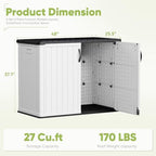 Devoko Outdoor Storage Cabinet 26 Cu Ft - Image 7
