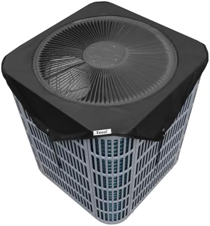 Central Air Conditioner Cover for Outside Winter, 26x26in Small Mesh and Oxford by Xeeol