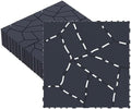 44 Pack Interlocking Deck Tiles, 12x12 Inch Modern Plastic Outdoor Flooring by Unknown