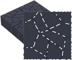 44 Pack Interlocking Deck Tiles, 12x12 Inch Modern Plastic Outdoor Flooring by Unknown