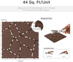 Interlocking Deck Tiles Outdoor Waterproof 44 Pack, Plastic Snap Together Patio - Image 5