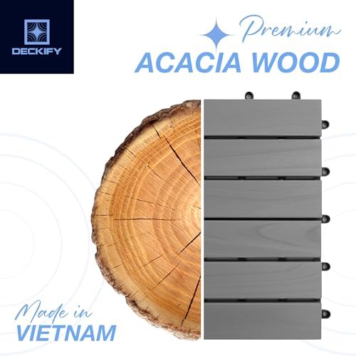 Acacia Interlocking Deck Tiles Outdoor Waterproof All Weather - Image 6