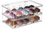 Sunglasses Organizer, Acrylic Clear Plastic Stackable Sunglasses Case by FUNGRINS