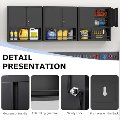 Metal Wall Cabinet, Garage Wall Cabinet - Image 4