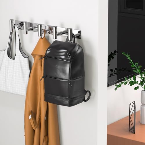 Wall Mounted Coat Rack-5 Hooks, Heavy Duty Stainless Steel Wall Hooks - Image 4