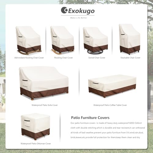 Rocking Chair Cover 600D Heavy Duty Waterproof - Image 4