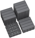 44 PCS Plastic Interlocking Deck Tiles, 11.8"x11.8" Patio Flooring by BuynowfromGreesum
