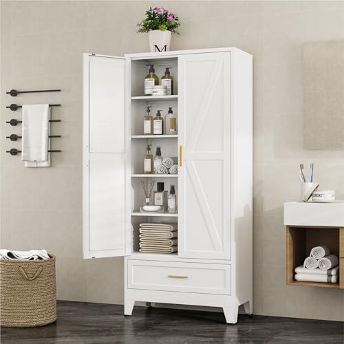 Bevivog Farmhouse Metal Storage Cabinet - Image 5