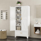 Bevivog Farmhouse Metal Storage Cabinet - Image 5
