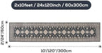 2x10 Runner Rug Washable Non Slip Boho Floor Mat - Image 2