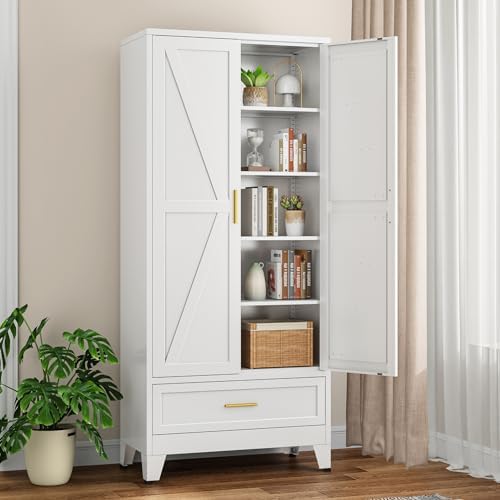 Bevivog Farmhouse Metal Storage Cabinet by BevivogStylishCabinetsOrganizeYourSpace
